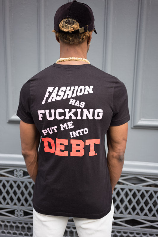 FUCKING DEBT.(BLACK)