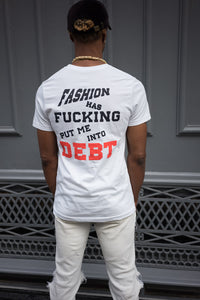 FUCKING DEBT.(WHITE)